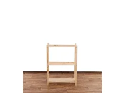 Best PROREGAL Holzregal Timbercraft HxBxT 90 x 65 x 28,5 cm Fachlast 35 kg 3 Fachboden 1,4 cm Dickes Kiefernholz Natur