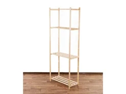 Clearance PROREGAL Holzregal Timbercraft HxBxT 170 x 65 x 28,5 cm Fachlast 35 kg 4 Fachboden 1,4 cm Dickes Kiefernholz Natur