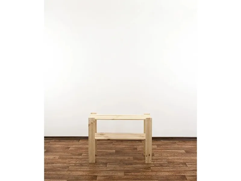 PROREGAL Holzregal Woodland HxBxT 64 x 80 x 50 cm Fachlast 120 kg 3 Fachboden Kiefernholz Natur