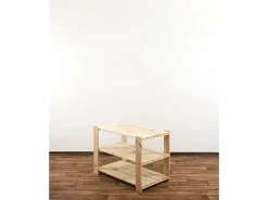 PROREGAL Holzregal Woodland HxBxT 64 x 80 x 50 cm Fachlast 120 kg 3 Fachboden Kiefernholz Natur