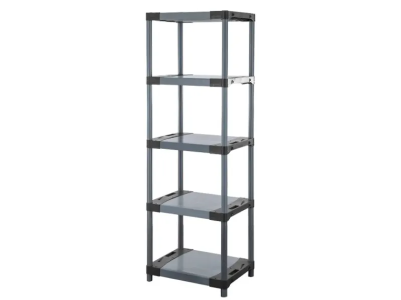 PROREGAL Kunststoffregal Grey Bear Tall HxBxT 180 x 70 x 46 cm Fachlast 120 kg