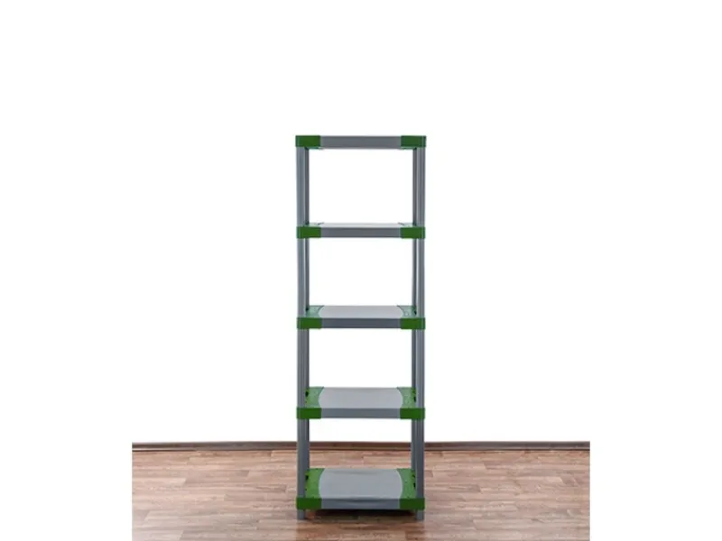 Outlet PROREGAL Kunststoffregal Grey Bear Tall HxBxT 180 x 70 x 46 cm Fachlast 120 kg Grau/Grün Grau-Grün