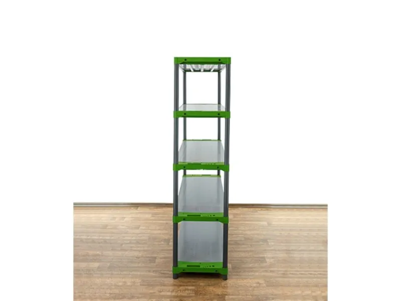 Hot PROREGAL Kunststoffregal Grey Bear Tall HxBxT 180 x 150 x 46 cm Fachlast 70 kg Grau/Grün Grau-Grün