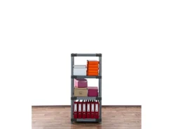 PROREGAL Kunststoffregal Big Grey Bear Low HxBxT 138 x 70 x 46 cm Fachlast 160 kg