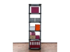 Sale PROREGAL Kunststoffregal Grey Bear Extra-Tall HxBxT 220 x 70 x 46 cm Fachlast 120 kg Grau