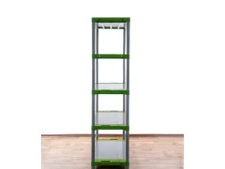 Clearance PROREGAL Kunststoffregal Big Grey Bear Tall HxBxT 180 x 90 x 46 cm Fachlast 160 kg Grau/Grün Grau-Grün