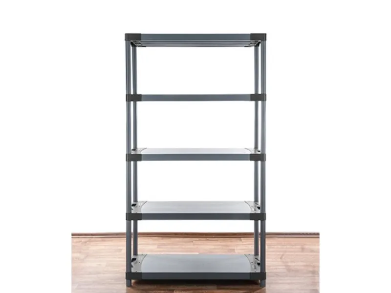 PROREGAL Kunststoffregal Grey Bear Tall HxBxT 180 x 80 x 46 cm Fachlast 120 kg