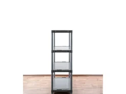 New PROREGAL Kunststoffregal Big Grey Bear Low HxBxT 138 x 80 x 46 cm Fachlast 160 kg Grau