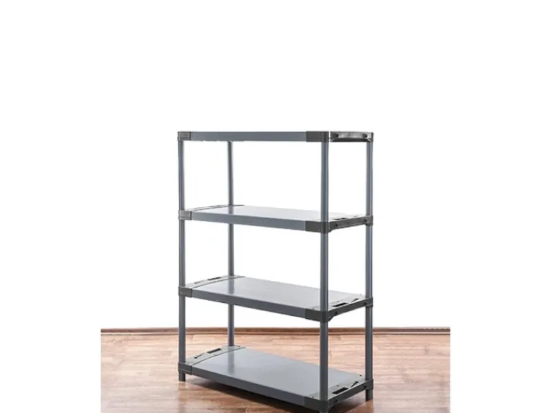 New PROREGAL Kunststoffregal Big Grey Bear Low HxBxT 138 x 80 x 46 cm Fachlast 160 kg Grau