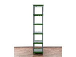 PROREGAL Kunststoffregal Big Grey Bear Extra-Tall HxBxT 220 x 60 x 46 cm Fachlast 160 kg Grau/Grün