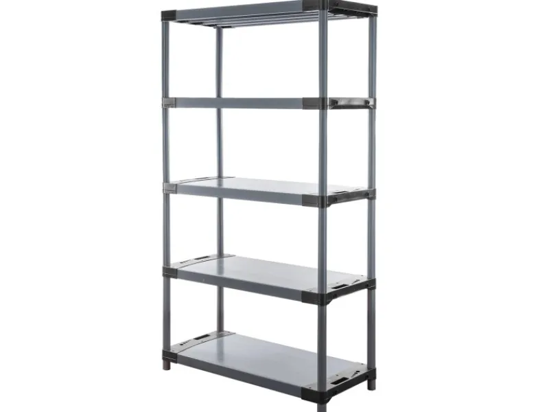 PROREGAL Kunststoffregal Big Grey Bear Tall HxBxT 180 x 110 x 46 cm Fachlast 160 kg Grau