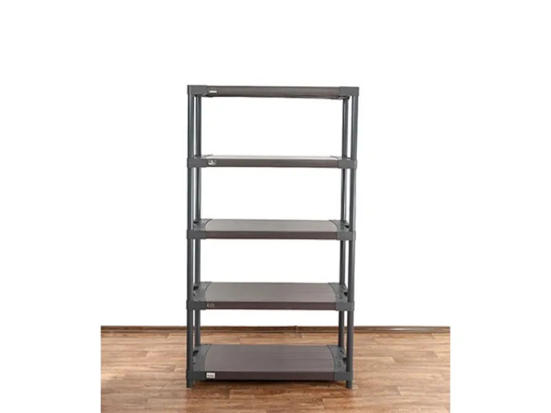 PROREGAL Kunststoffregal Big Grey Bear Tall HxBxT 180 x 110 x 46 cm Fachlast 160 kg Grau