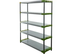 Sale PROREGAL Kunststoffregal Big Grey Bear Tall HxBxT 180 x 130 x 46 cm Fachlast 120 kg Grau/Grün Grau-Grün