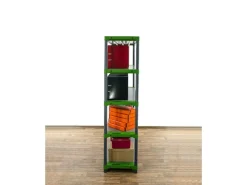 Sale PROREGAL Kunststoffregal Big Grey Bear Tall HxBxT 180 x 130 x 46 cm Fachlast 120 kg Grau/Grün Grau-Grün