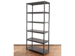 Online PROREGAL Kunststoffregal Big Grey Bear Extra-Tall HxBxT 220 x 90 x 46 cm Fachlast 160 kg Grau