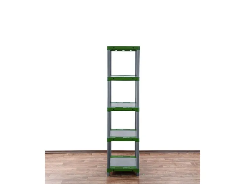 PROREGAL Kunststoffregal Big Grey Bear Tall HxBxT 180 x 70 x 46 cm Fachlast 160 kg Grau/Grün