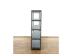 PROREGAL Kunststoffregal Grey Bear Tall HxBxT 180 x 130 x 46 cm Fachlast 70 kg Grau