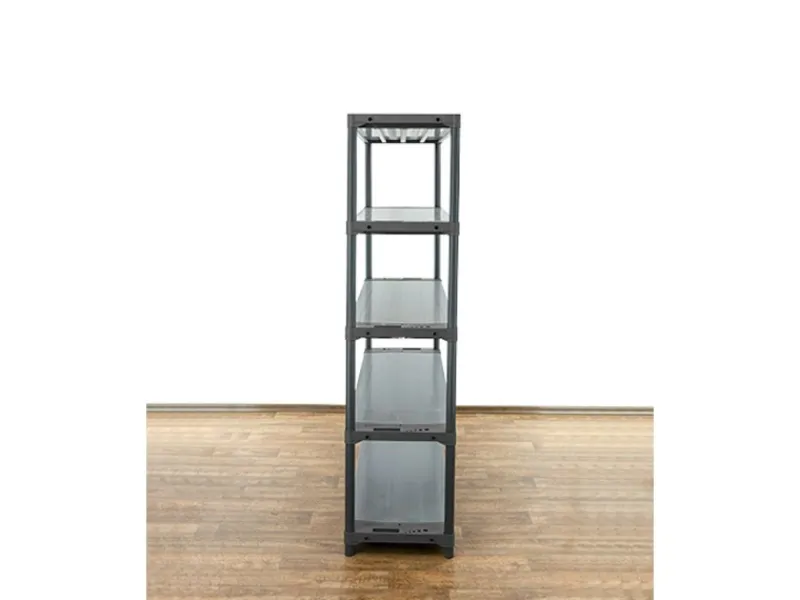 PROREGAL Kunststoffregal Grey Bear Tall HxBxT 180 x 130 x 46 cm Fachlast 70 kg Grau