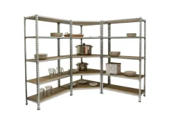 PROREGAL Mega Deal 1x Eckregal & 2x Schwerlastregal Muli HxBxT 180 x 180 x 50 cm Fachlast 200 kg Verzinkt Mega Deal 1x Eckregal + 2x Schwerlastregal Muli HxBxT 180 x 180 x 50 cm Fachlast 200 kg Verzinkt