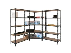 Hot PROREGAL Mega Deal 1x Eckregal & 2x Schwerlastregal Muli HxBxT 180 x 180 x 40 cm Fachlast 200 kg Anthrazit Mega Deal 1x Eckregal + 2x Schwerlastregal Muli HxBxT 180 x 180 x 40 cm Fachlast 200 kg Anthrazit