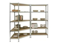 Sale PROREGAL Mega Deal 1x Eckregal & 1x Schwerlastregal Muli HxBxT 180 x 180 x 30 cm Fachlast 200 kg Verzinkt Mega Deal 1x Eckregal + 1x Schwerlastregal Muli HxBxT 180 x 180 x 30 cm Fachlast 200 kg Verzinkt