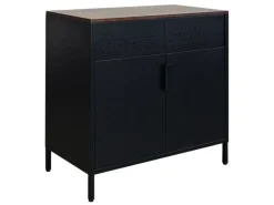 Clearance PROREGAL Mega Deal 5x Aktenschrank Lion Metall Mit Beinen Metallschrank Doppeltür 76x80x40Cm Kommode 2 Verstellbare Einlegeböden Vintagebraun/Schwarz