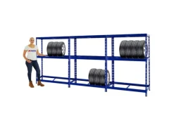 PROREGAL Mega Deal 3x Reifenregal Tiger mit Fachboden HxBxT 180 x 130 x 50 cm Bis Zu Insgesamt 36 Reifen