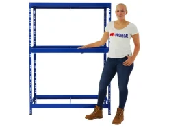 Clearance PROREGAL Mega Deal 5x Reifenregal Tiger mit Fachboden HxBxT 180 x 130 x 50 cm Bis Zu Insgesamt 60 Reifen Blau