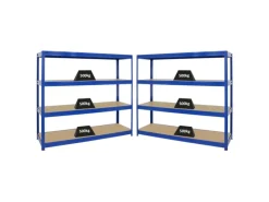 PROREGAL Mega Deal 2x Schwerlastregal Dino HxBxT 180 x 200 x 60 cm Fachlast 600 kg