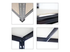 PROREGAL Mega Deal 3x Schwerlastregal Giant Tiger HxBxT 200 x 120 x 60 cm Fachlast 265 kg 5-Ebenen