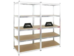 PROREGAL Mega Deal 2x Schwerlastregal Ragnar HxBxT 180 x 90 x 60 cm Fachlast 175 kg