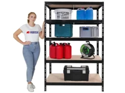 Best PROREGAL Mega Deal 2X Schwerlastregal Tiger HxBxT 180x120x60cm Fachlast 265kg Schwarz