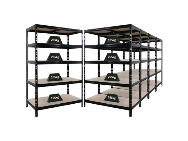 Sale PROREGAL Mega Deal 5X Schwerlastregal Tiger HxBxT 180x120x60cm Fachlast 265kg Schwarz