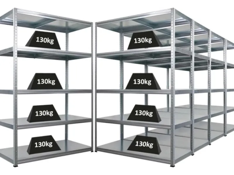 Outlet PROREGAL Mega Deal 5x Schwerlastregal Steel Eagle HxBxT 180x120x60cm Fachlast 130kg Verzinkt