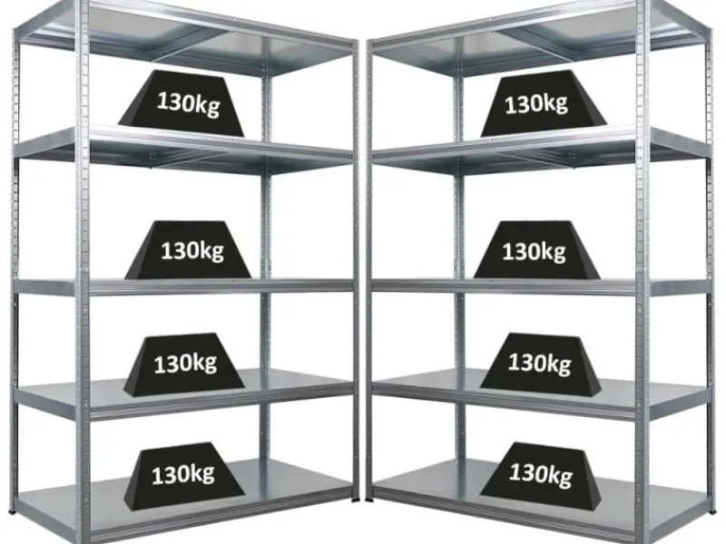 PROREGAL Mega Deal 2x Schwerlastregal Steel Eagle HxBxT 180x120x60cm Fachlast 130kg Verzinkt
