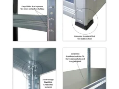 PROREGAL Mega Deal 2x Schwerlastregal Steel Eagle HxBxT 180x120x60cm Fachlast 130kg Verzinkt