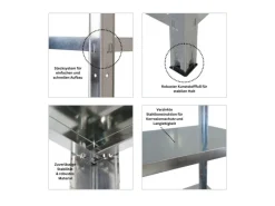 Online PROREGAL Mega Deal 2x Schwerlastregal Ares HxBxT 180x90x40cm Fachlast 125 kg Verzinkt