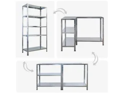 Online PROREGAL Mega Deal 2x Schwerlastregal Ares HxBxT 180x90x40cm Fachlast 125 kg Verzinkt