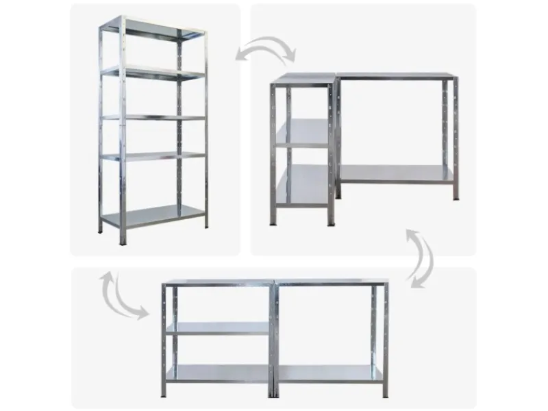 Online PROREGAL Mega Deal 2x Schwerlastregal Ares HxBxT 180x90x40cm Fachlast 125 kg Verzinkt