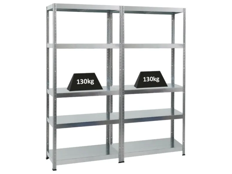 PROREGAL Mega Deal 2x Schwerlastregal Steel Eagle HxBxT 180 x 80 x 40 cm Fachlast 130 kg