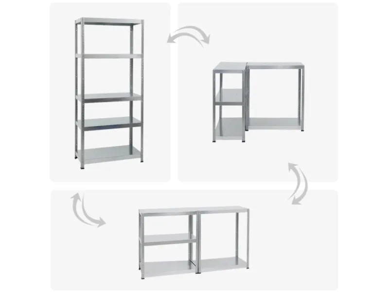 PROREGAL Mega Deal 2x Schwerlastregal Steel Eagle HxBxT 180 x 80 x 40 cm Fachlast 130 kg