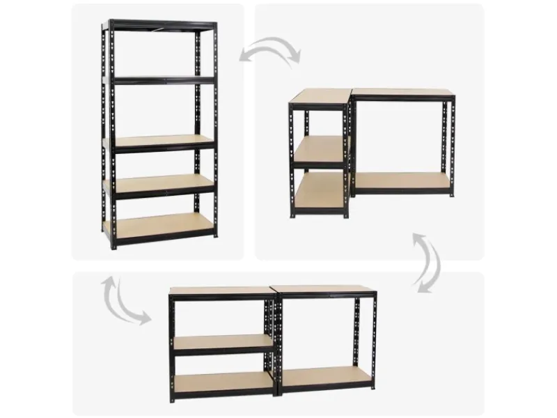 PROREGAL Mega Deal 2x Schwerlastregal Tiger HxBxT 180 x 90 x 45 cm Fachlast 265 kg 5-Ebenen