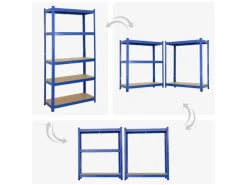 Sale PROREGAL Mega Deal 2x Schwerlastregal Ragnar HxBxT 180 x 90 x 40 cm Fachlast 175 kg Blau