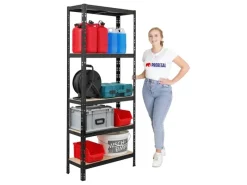 Discount PROREGAL Mega Deal 4x Schwerlastregal APOLLO HxBxT 180 x 75 x 30 cm Fachlast 175kg Schwarz