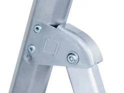 New PROREGAL ML Stufen-Stehleiter Einseitig Begehbar Eloxiert 5 Stufen Aluminium