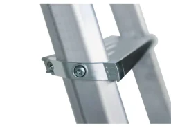 New PROREGAL ML Stufen-Stehleiter Einseitig Begehbar Eloxiert 5 Stufen Aluminium