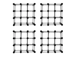 Best PROREGAL Modulares Weinregal Vinotega Mod HxBxT 36 x 36 x 24 cm 4 x 9 Flaschen Massives Kiefernholz Grau Geölt Kiefer Grau