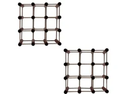 Hot PROREGAL Modulares Weinregal Vinotega Mod HxBxT 36 x 36 x 24 cm 2 x 9 Flaschen Massives Kiefernholz Braun Geölt Kiefer Braun