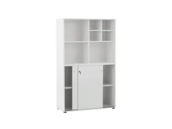 Online PROREGAL Pigeon Set Aktenregal Aktenschrank & Regalkreuz Breite 100 cm Weiß
