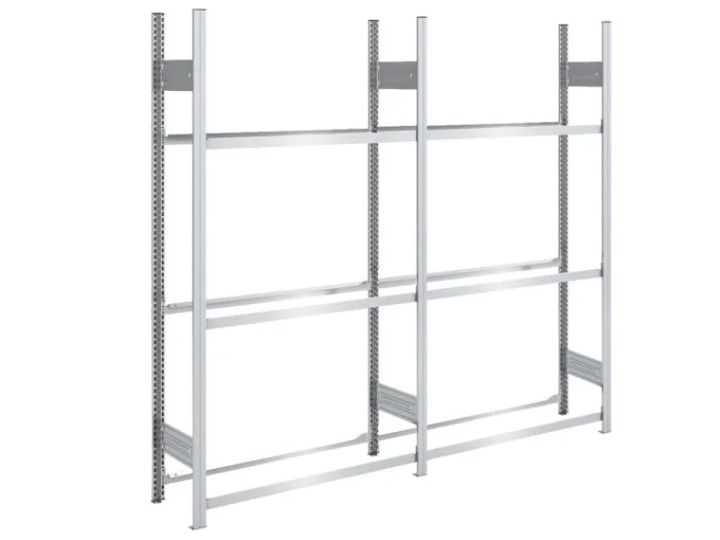 PROREGAL Reifenregal Tire Pro Made In Germany HxBxT 200 x 200 x 43 cm 3 Ebenen 150 kg Fachlast Bis Zu 10 Reifen Pro Ebene Verzinkt